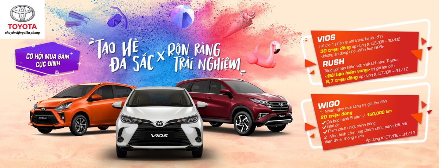 Toyota Việt Nam cùng hệ thống đại lý triển khai chương trình ưu đãi lên đến 30 triệu đồng cho Vios và 20 triệu đồng cho Wigo